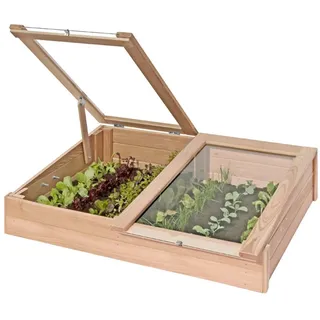 Gartenpirat Frühbeetkasten 119 x 80 x 30 cm Braun