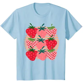 Erdbeeren Rote Beeren Sommerfrucht Retro Erdbeere T-Shirt