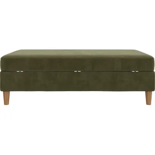 dorel home Hocker Lilly Velours 130 x 43 x 69 cm Grün