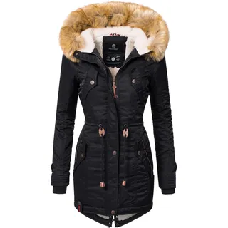 Wintermantel NAVAHOO "Wintermantel La Viva", Damen, Gr. S, schwarz, Obermaterial: 100% Nylon NY.  Obermaterial: Futter: 100% Polyester PES. 100% Polyester PES., Mäntel Wintermantel