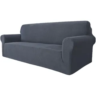 GRIFEMA Sofahusse Elastisch Jacquard Grau 3 Sitzer