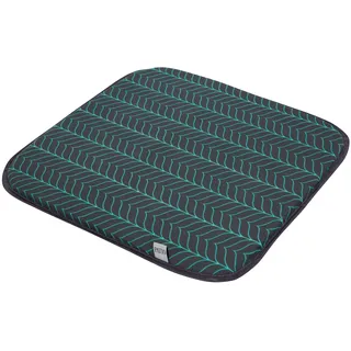 Patio Stuhlkissen 40x40 abgerundet Dodo Sitzkissen Outdoor & Indoor zweiseitig verwendbar anthrazit grün 1 Stück