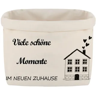 Brotkorb Stoff,(Viele Schöne Momente im Neuen Zuhause),Einweihungsgeschenk Wohnung für Neue Wohnungen Können zur Aufbewahrung von Brot, Gemüse und Obst Oder zur Organisation Verschiedener