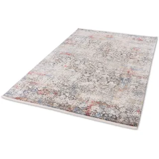 Astra »Gravina 231« rechteckig 8 mm Höhe seidiger Schimmer durch Viskose, Hoch Tief Struktur, Wohnzimmer,