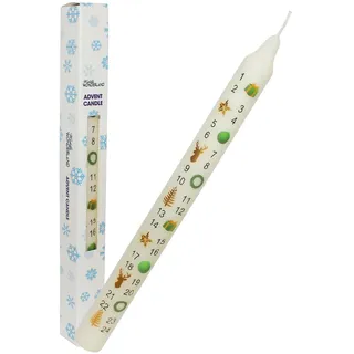 Weihnachten Advent Kerze Verpackt 25cm Konisch Countdown Festliche Farbe Bilder