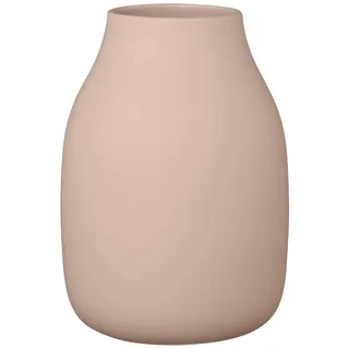 blomus Vase -COLORA- | Blumenvase aus Keramik | Farbe Indian Tan | Größe L Ø14x20H cm | hochwertige Handarbeit