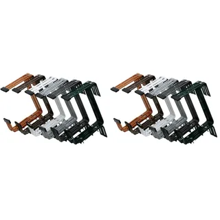 Siena Garden Blumenkastenhalter Gigant, 3-Fach verstellbar, braun, 2 Stück, 678250 (Packung mit 2)