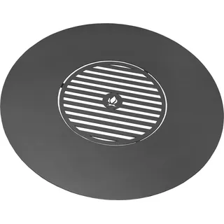 CookKing 222306 Grillplatte für Feuerschale Feuerstelle Terrassenschale 102cm mit Grillrost 50cm