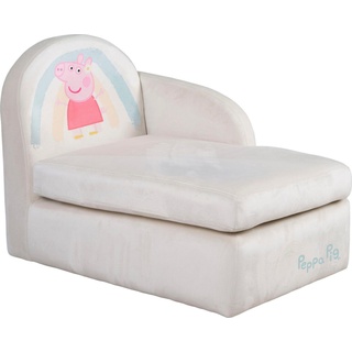 roba roba® Kindersofa »Peppa Pig«, mit seitlicher Armlehne, grau