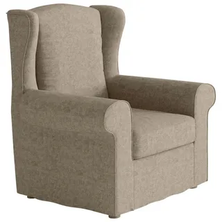 Livetastic Ohrensessel , Beige , Textil , 88x105x90 cm , Made in Eu , Wohnzimmer, Sessel, Ohrensessel