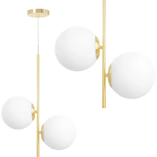 Hängelampe tooLight G118-2CP Gold White - Weiß, Gold