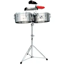 LP Latin Percussion Timbales Tito Puente Stainless Steel 14"/15" LP257-S