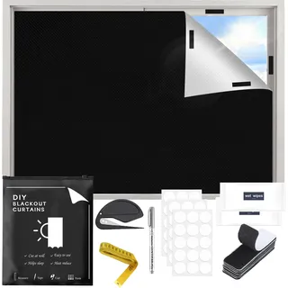 Verdunklungsrollo130x148cm,Sonnenschutz Fenster Innen Vorhang Ohne Bohren,Verdunklungsfolie Für Fenster Verdunkeln,Verdunkelungsvorhang Kinderzimmer Blackout Für Dachfenster,Schlafzimmer,Reisen