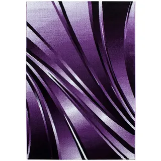 Ayyildiz Parma Kurzflorteppich 240 x 340 cm Lila/Schwarz/Weiß