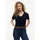 V-Neck Kurzarm-T-Shirt Blau S