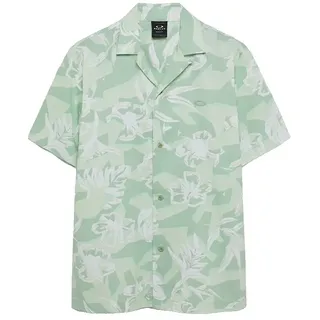 Oakley Apparel Hibiscus Breeze Kurzarmhemd - Camo Hibiscus Faded Green - 2XL