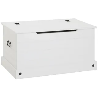 CARO-Möbel Holztruhe Rural , Holz , Kiefer , Vintage , 91x46x50 cm , Esszimmer, Bänke, Sitzbänke