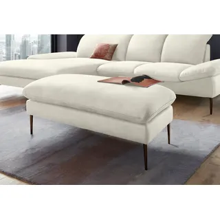 W.Schillig Hocker »enjoy&MORE« Füße bronze pulverbeschichtet, Breite 106 cm, weiß