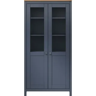 vidaXL Highboard Hill Grau 85x37x170,5 cm Massivholz Kiefer - Grau