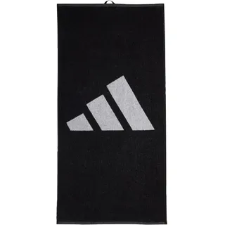 adidas Unisex Brand Stripes Towel, Black/White, S