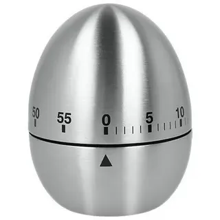 Metaltex Küchentimer Edelstahl Eiform 60 Min.