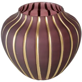 Boltze Home Glasvase Keana , Weinrot , Glas , 23 cm , Dekoration, Vasen, Glasvasen