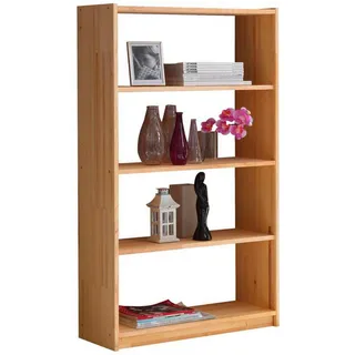 TICAA Standregal Bücherregal Kiefer Natur H145cm