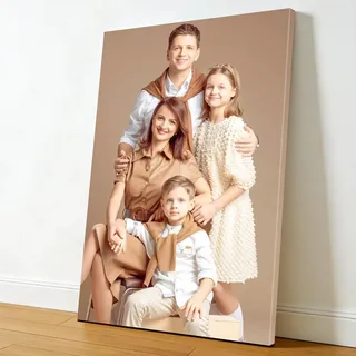 Muralscape Personalisierte Leinwandfotos, 60 x 90 cm, individueller Fotodruck mit DIY-Rahmen, individuelles Poster, Leinwand, personalisiertes Fotogeschenk für Frauen, Kinder, Haustiere, Freunde
