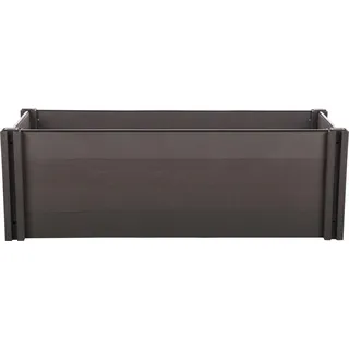 Hochbeet G21 Crop 143 x 68 x 54, WPC, Ebenholz - Braun