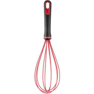 Tefal Schneebesen "Ingenio+" Silikon-Sicherheitsring, hitzebeständig - 230C, spülmaschinenfest, schwarz, rot