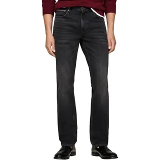 Tommy Hilfiger Herren Jeans Hose Straight Leg aus Baumwolle, Schwarz (Twain Black), 33W/34L