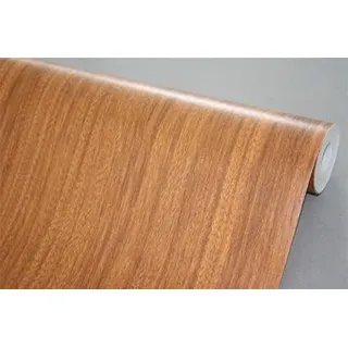 BUVU Klebefolie Möbel Holzoptik Möbelfolie Selbstklebende Folie Holz Tapete 45cm X 300cm Vintage Streifen Folie Wasserdicht Wandtapete für Möbel Wände Schränke Küche Tische