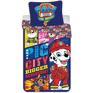 Paw Patrol Big City Blau 140 x 200 cm + 70 x 90 cm