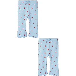 Hose 2er-Set modische Schlaghose Flared Fit | - Blau