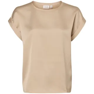 VILA VIELLETTE S/S Satin TOP/SU - NOOS