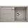 Metra 5 S links Einbau von Oben Silgranit tartufo Drehknopfventil 860 x 500 mm