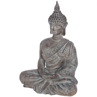 Gilde Figur, Buddha, Buddha , Magnesia, grau, VE 1, L. 25 cm, B. 48 cm, H. 68 cm Höhe: 68.00 cm Breite: 48.00 cm Tiefe: 25.00cm 57893 - Grau