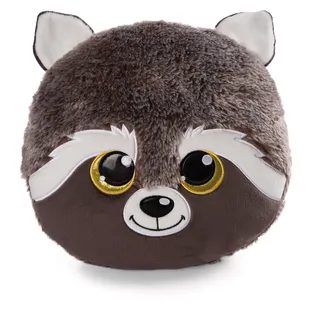 NICI Glubschis Kissen Waschbär Clooney 33 x 32 cm Braun