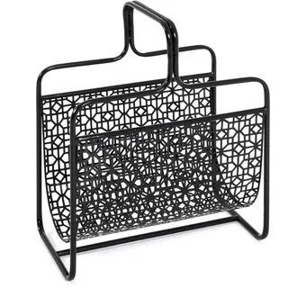 Haku-Möbel HAKU Möbel Zeitungsständer 18574 schwarz Metall, DIN A4