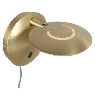 Wandleuchte - messing - Zenith2 - kunststoff metall - Ø 15cm - LED - 4396ME - Steinhauer Exclusive