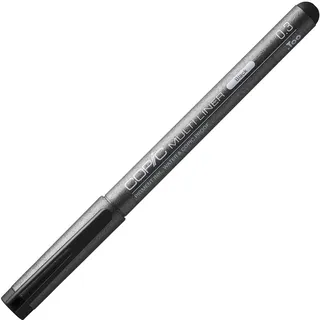 Copic Multiliner 0,3 mm, Black, Fineliner mit einer feinen Spitze und wasserbeständiger Pigmenttinte