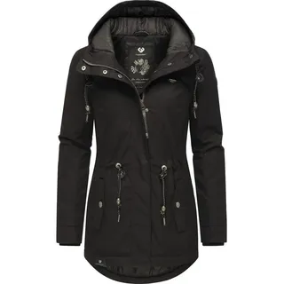 Ragwear Damen Winterjacke warmer Kurzmantel mit Kapuze Monadis Black Label Intl Black22 Gr. XXL - XXL
