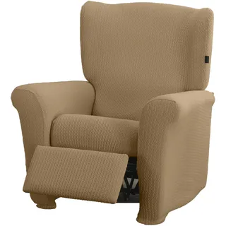 Estoralis | Sumatra | Superelastischer Relaxsesselbezug | Maximale Anpassungsfähigkeit | Farbe - C/ 06 Beige | Bezug für Relaxsessel Größe von 70 bis 90 cm. | Anpassbar an alle Arten von Sofas