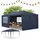 Partyzelt 6 x 6 m inkl. 6 Seitenteile Blau