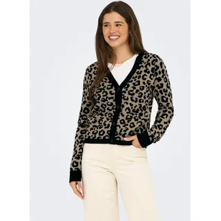 Only Onlleo Ls V-Neck Cardigan Schwarz XS