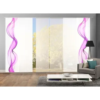 HOME WOHNIDEEN »ALBERTA« Klettband 6 Stk. tlg. HxB: 245x60, Blickdicht, inkl. Befestigungszubehör,