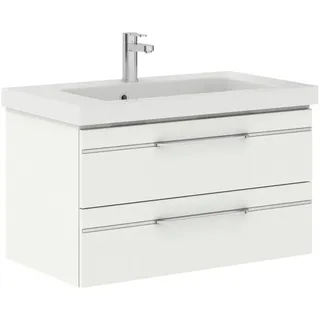 Pelipal Waschtischkombi , Weiß, Weiß Hochglanz , Metall , 2 Schubladen , 92 cm , Made in Germany , hängend, Typenauswahl , Badezimmer, Waschbecken & Armaturen, Waschtische