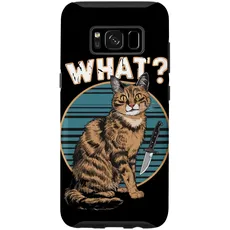 Hülle für Galaxy S8 Katze Messer Design Witzige Tier Katzen