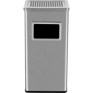 Mülleimer/Abfalleimer - Einbaumodell für Küchenschrank - 30 l - Edelstahl - Mit Deckel