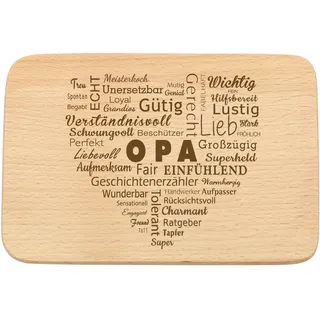 Spruchreif | Frühstücksbrettchen mit Gravur „Opa“ | Perfekte Geschenkidee für den Großvater zum Vatertag